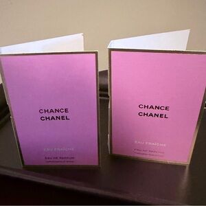 CHANEL Chance Eau Fraîche sample size lot of 2 (1.5 ml each .05 oz)